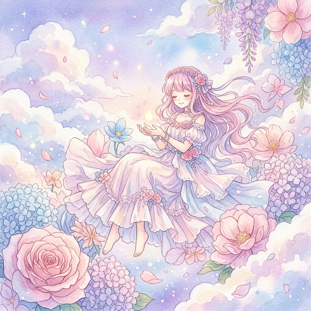 Watercolor Dream Girl