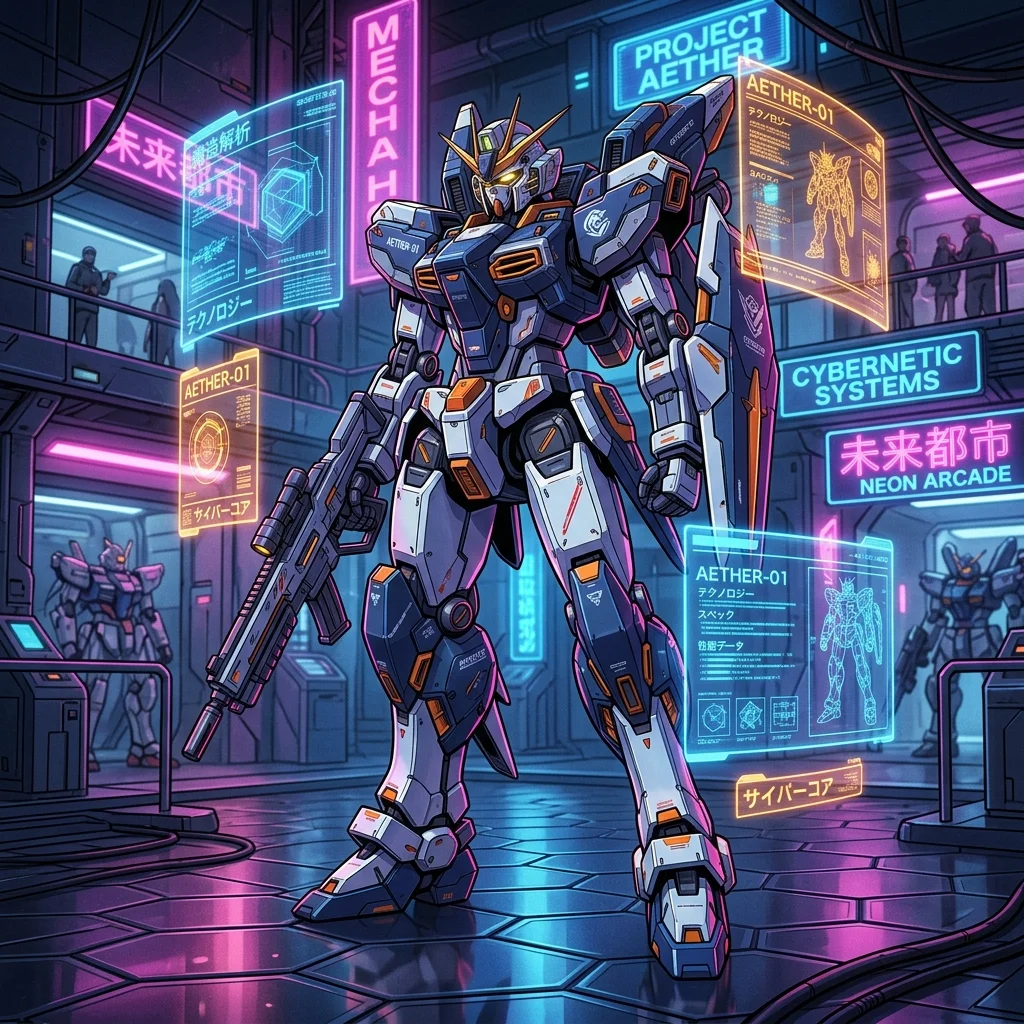 Futuristic Text to Image Product Render