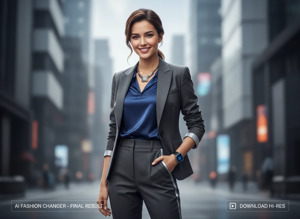 Download AI clothes changer virtual try-on result