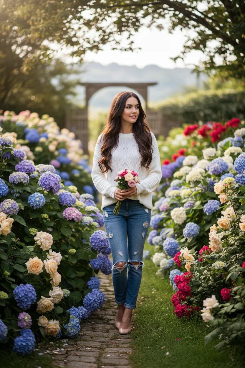 Person in casual everyday clothes before AI clothes changer virtual try-on transformation