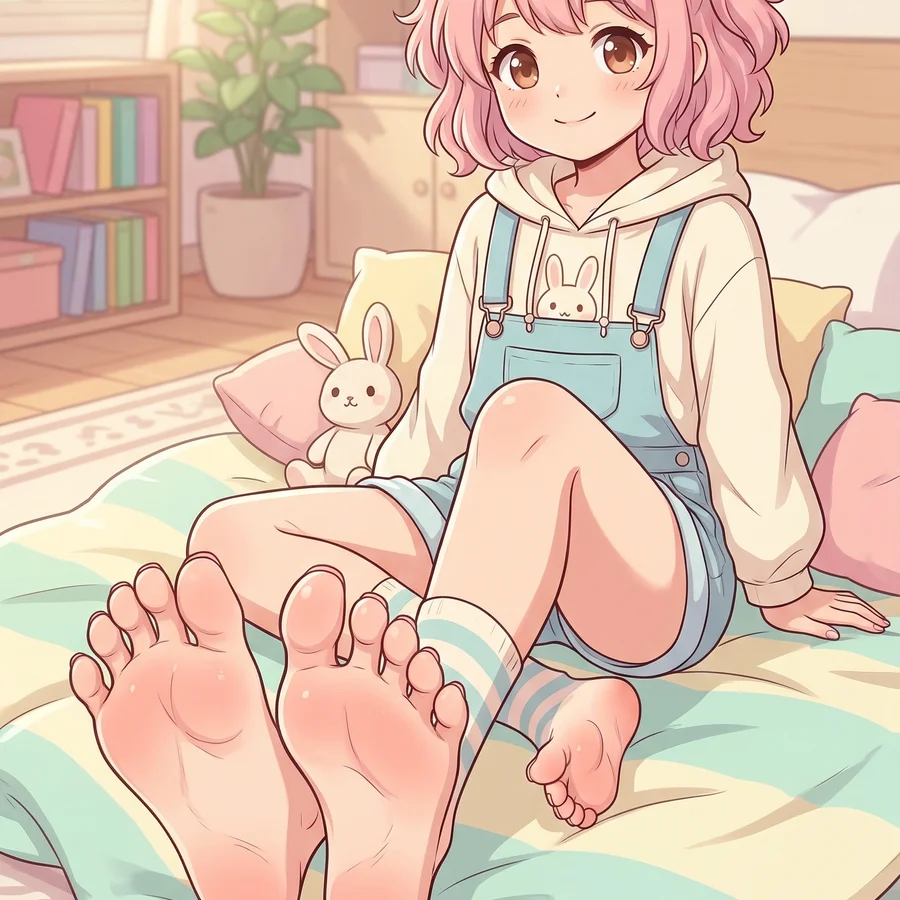 Example 1: source image before AI feet generation