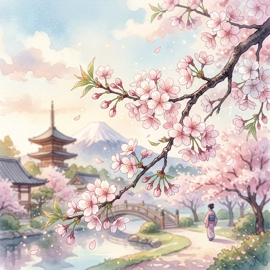 Flower to Watercolor Anime