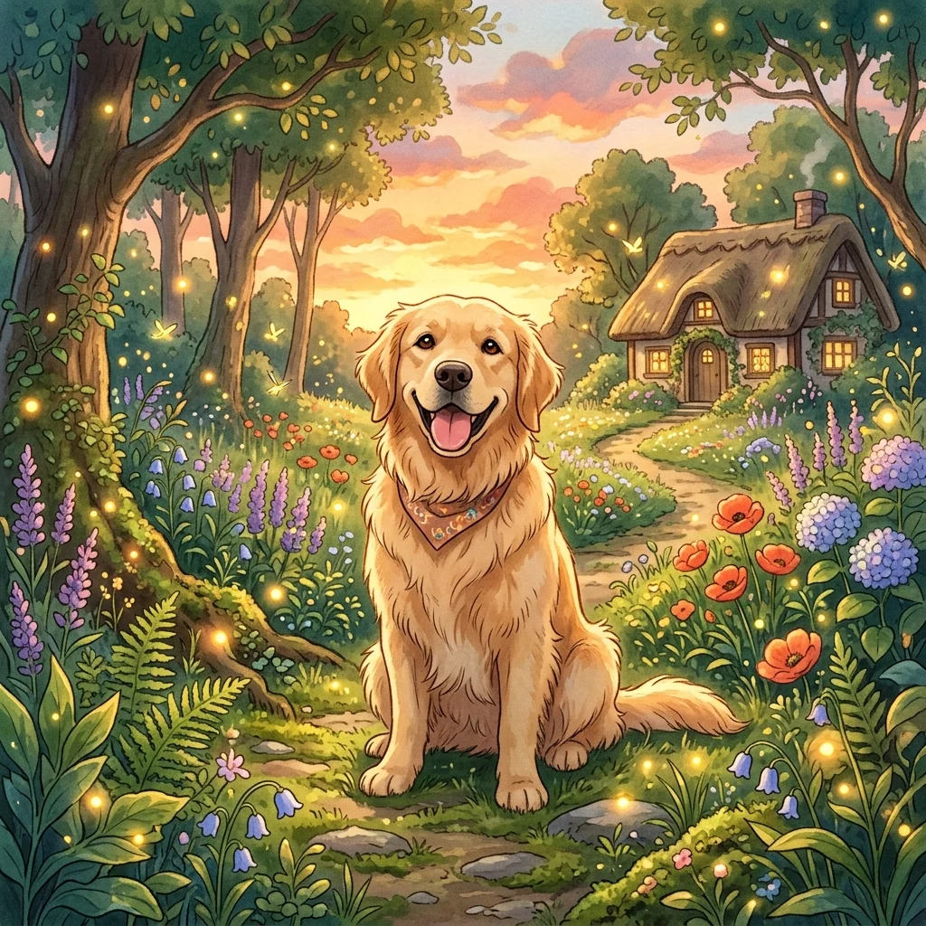 Dog Photo to Ghibli Style
