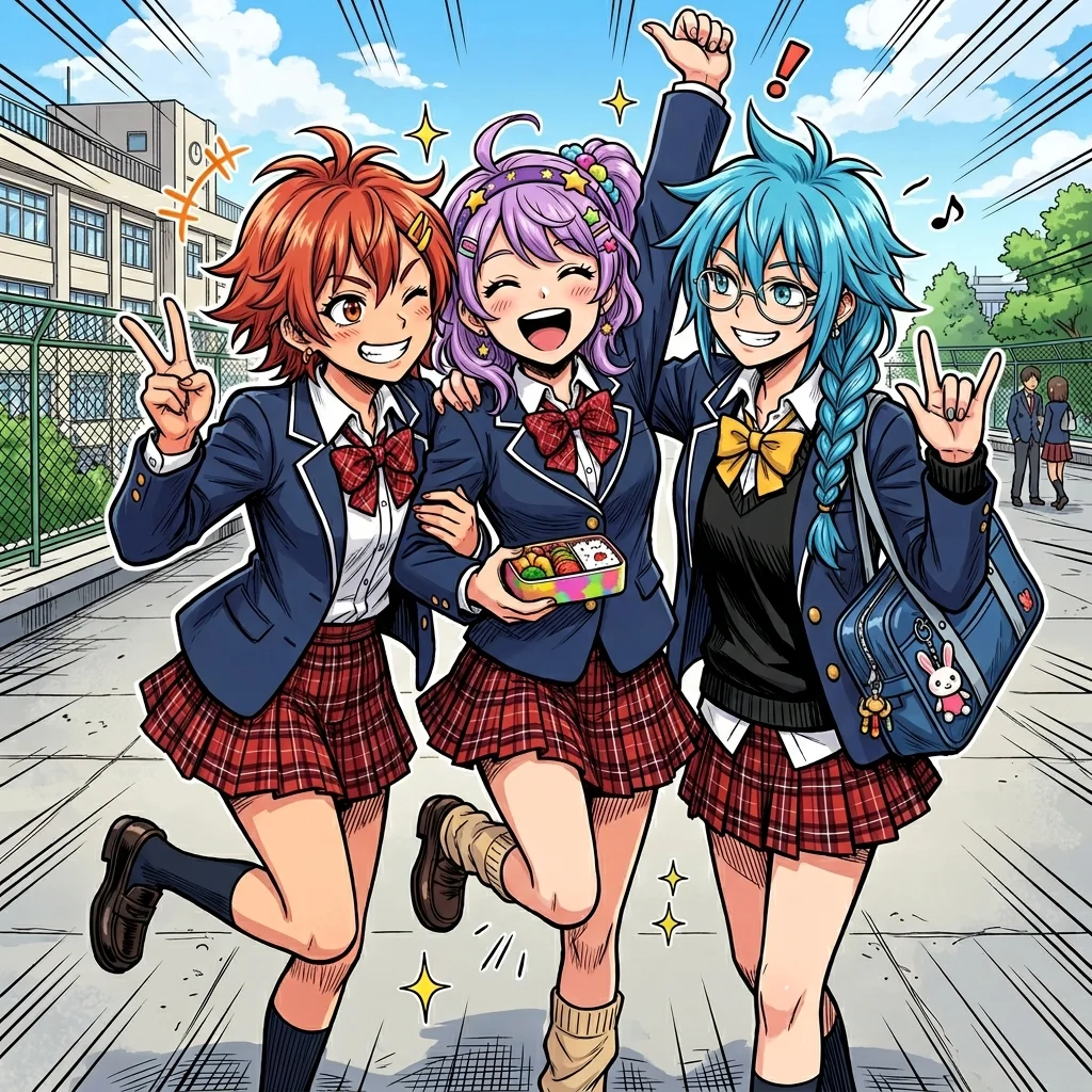 Group Photo to Manga Art