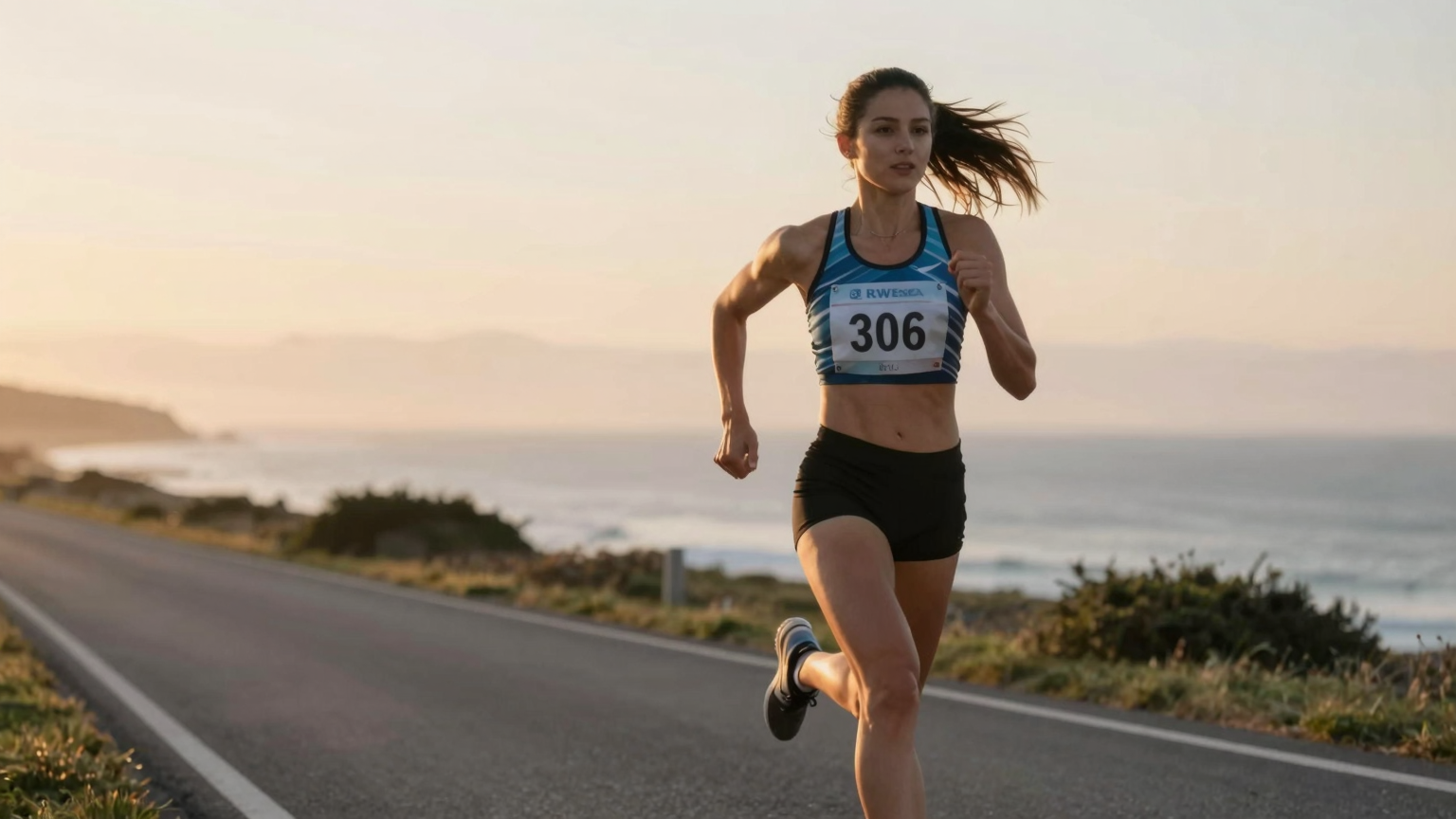 Natural Body Mechanics in AI Run Video