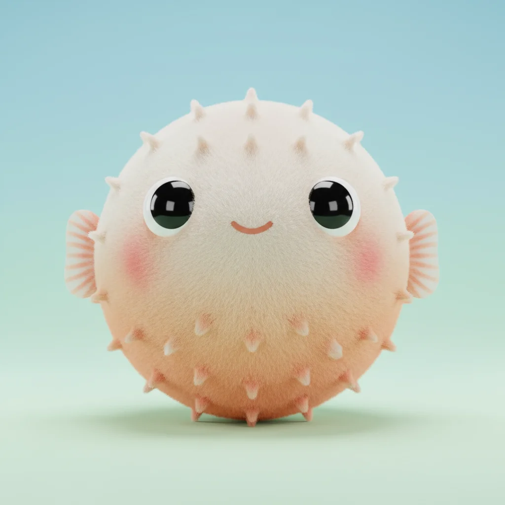 Plush Pufferfish Toy